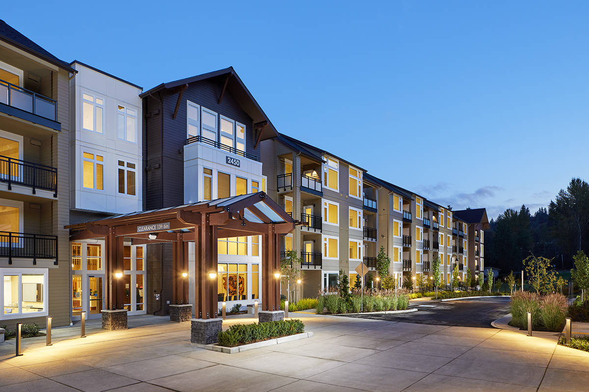Revel has communities across the Western United States. Its newest community, Revel Issaquah, is now leasing at 2450 Newport Way NW. (Photo: Aaron Locke)