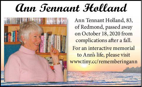 Ann Tennant Holland | Obituary