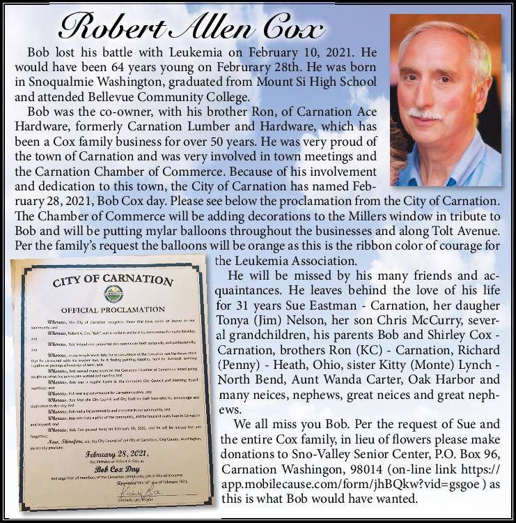 Robert Allen Cox | Obituary