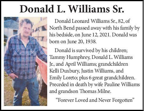 Donald L. Williams Sr. | Obituary