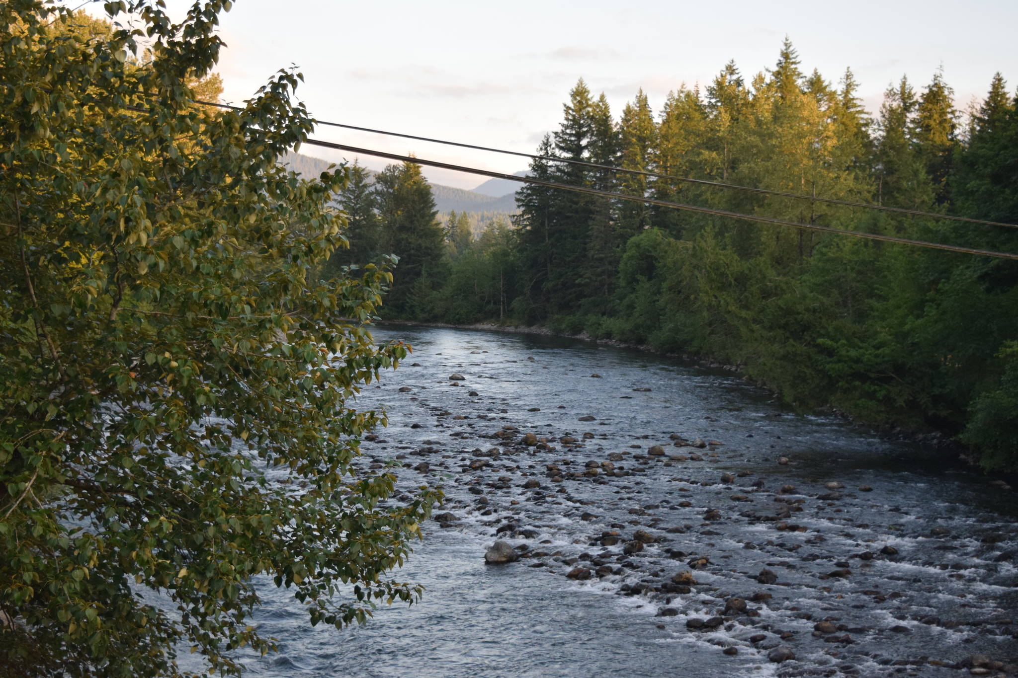 Photo by Conor Wilson/Valley Record
A view of the Snoqualmie River from Mt Si Road bridge in North Bend.
