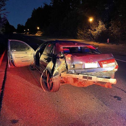The suspects’ car. Photo courtesy of the Snoqualmie Police Department.