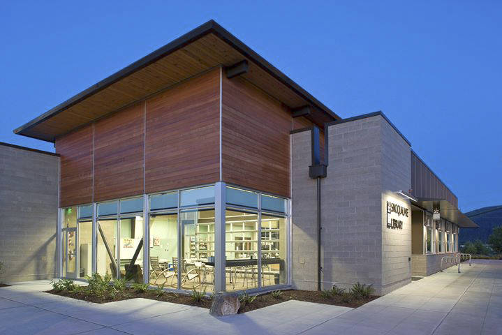 The Snoqualmie Library, one of the city’s three cooling centers. Courtesy Photo.