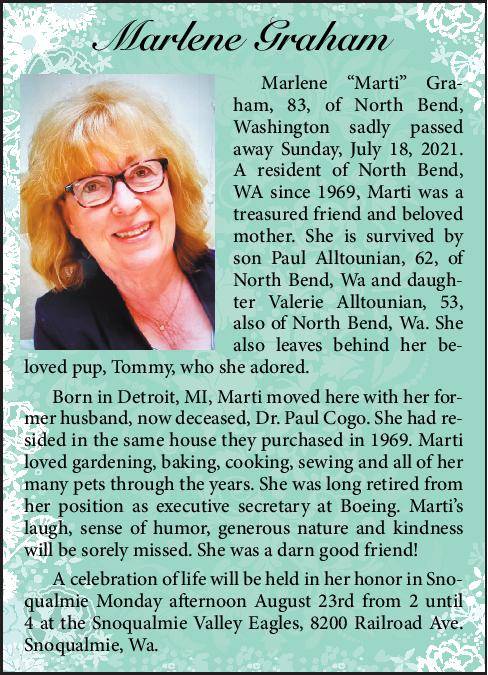 Marlene Graham | Obituary
