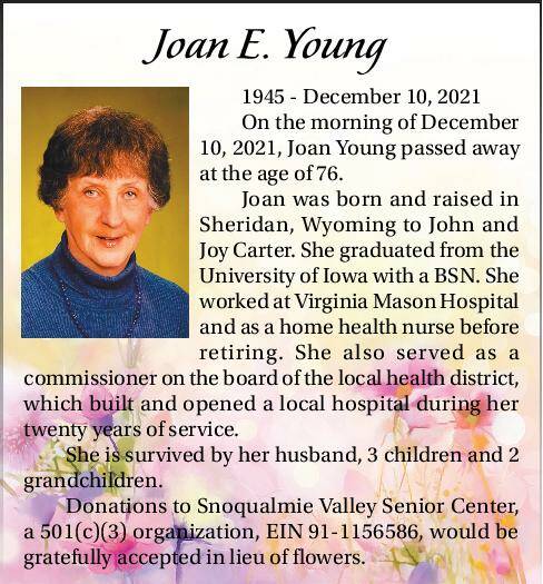 Joan E. Young | Obituary