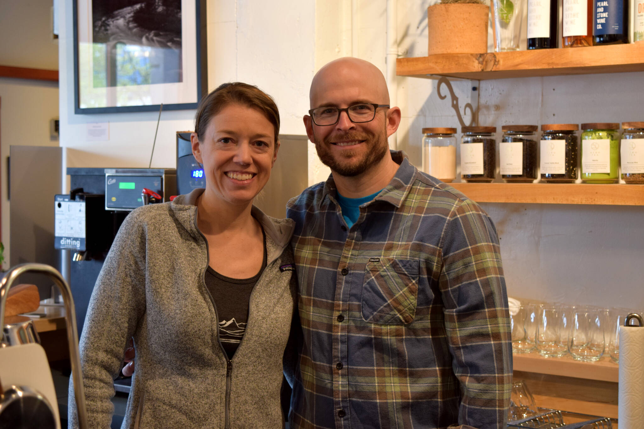 Photo by Conor Wilson/Valley Record
Meghan and David Schumacher, owners of Arête Coffee Bar in North Bend.