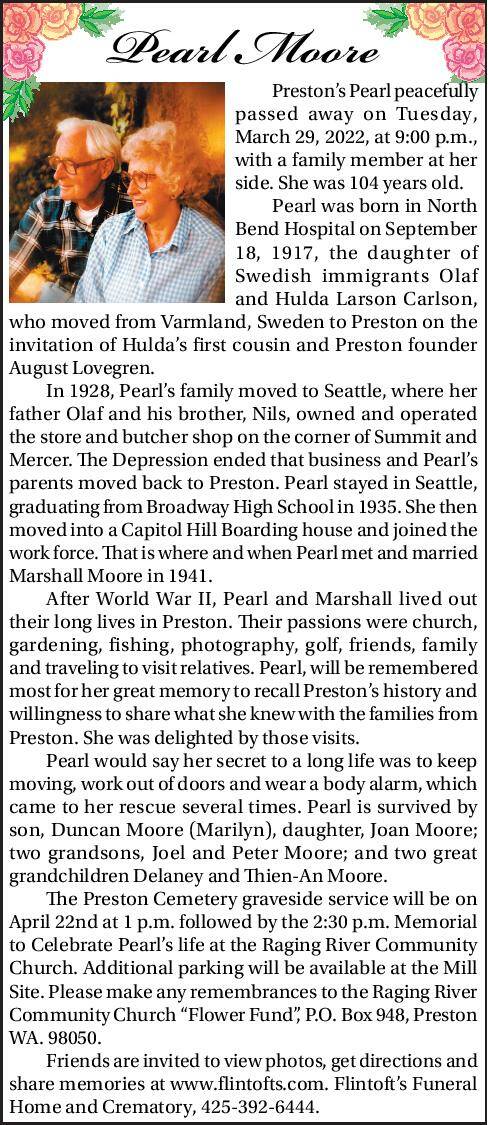 Pearl Moore | Obituary