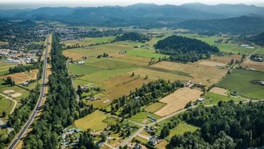 Courtesy of King County Department of Local Services.
Aerial photo of the Snoqualmie Valley.