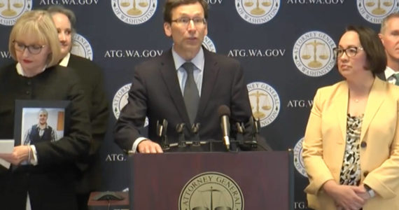 Attorney General Bob Ferguson (Screenshot from video press conference)