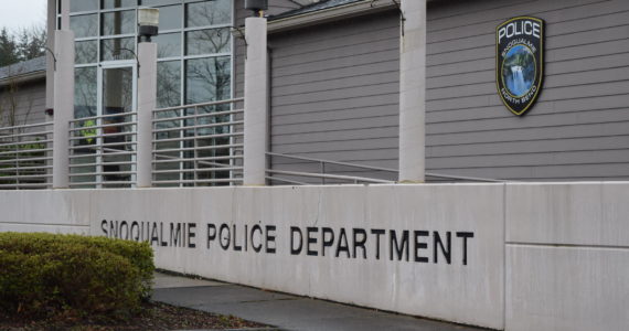 Outside of the Snoqualmie Police Department. Photo by Conor Wilson/Valley Record