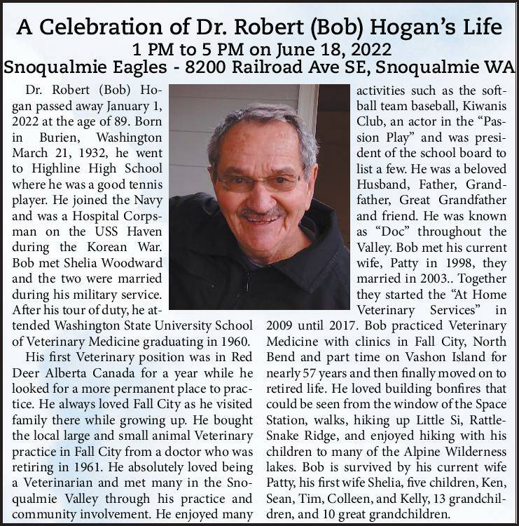 Dr. Robert (Bob) Hogan | Obituary
