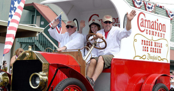 The Carnation Milk Truck during a past Fourth of July parade. File photo