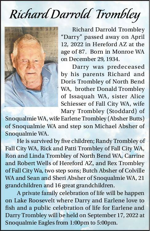 Richard Darrold Trombley | Obituary