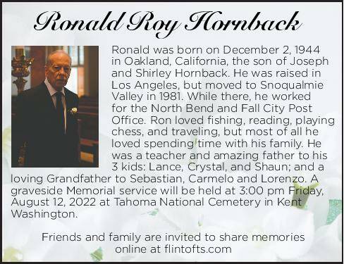 Ronald Roy Hornback | Obituary