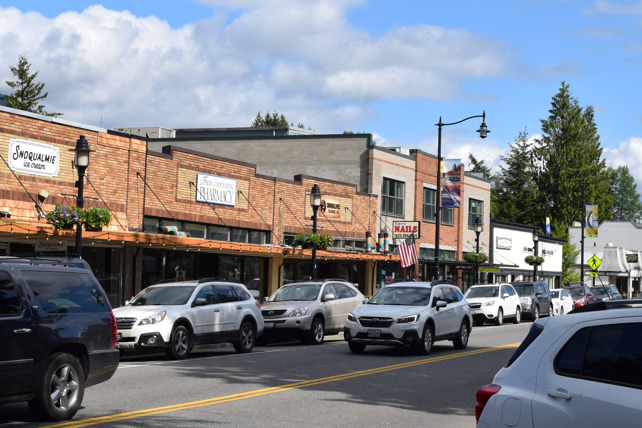 Downtown Snoqualmie on June 20. Photo by Conor Wilson/Valley Record