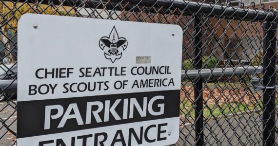A sign outside the Boy Scouts of America-Chief Seattle Council office along Rainier Avenue in Seattle. Photo by Conor Wilson/Valley Record