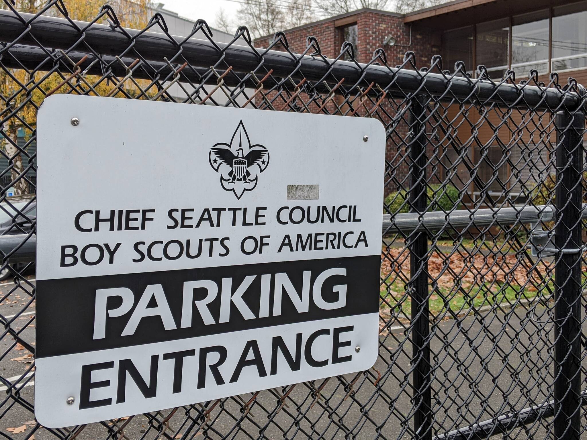 A sign outside the Boy Scouts of America-Chief Seattle Council office along Rainier Avenue in Seattle. Photo by Conor Wilson/Valley Record