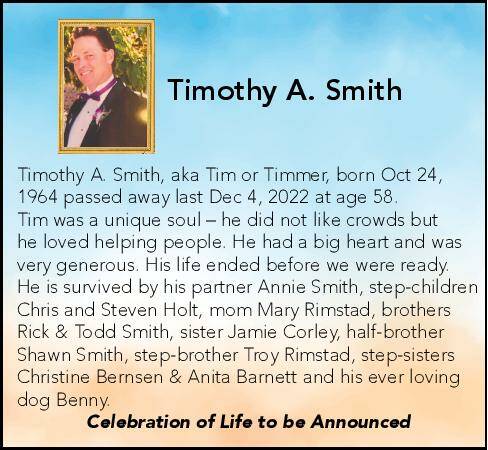 Timothy A. Smith | Obituary
