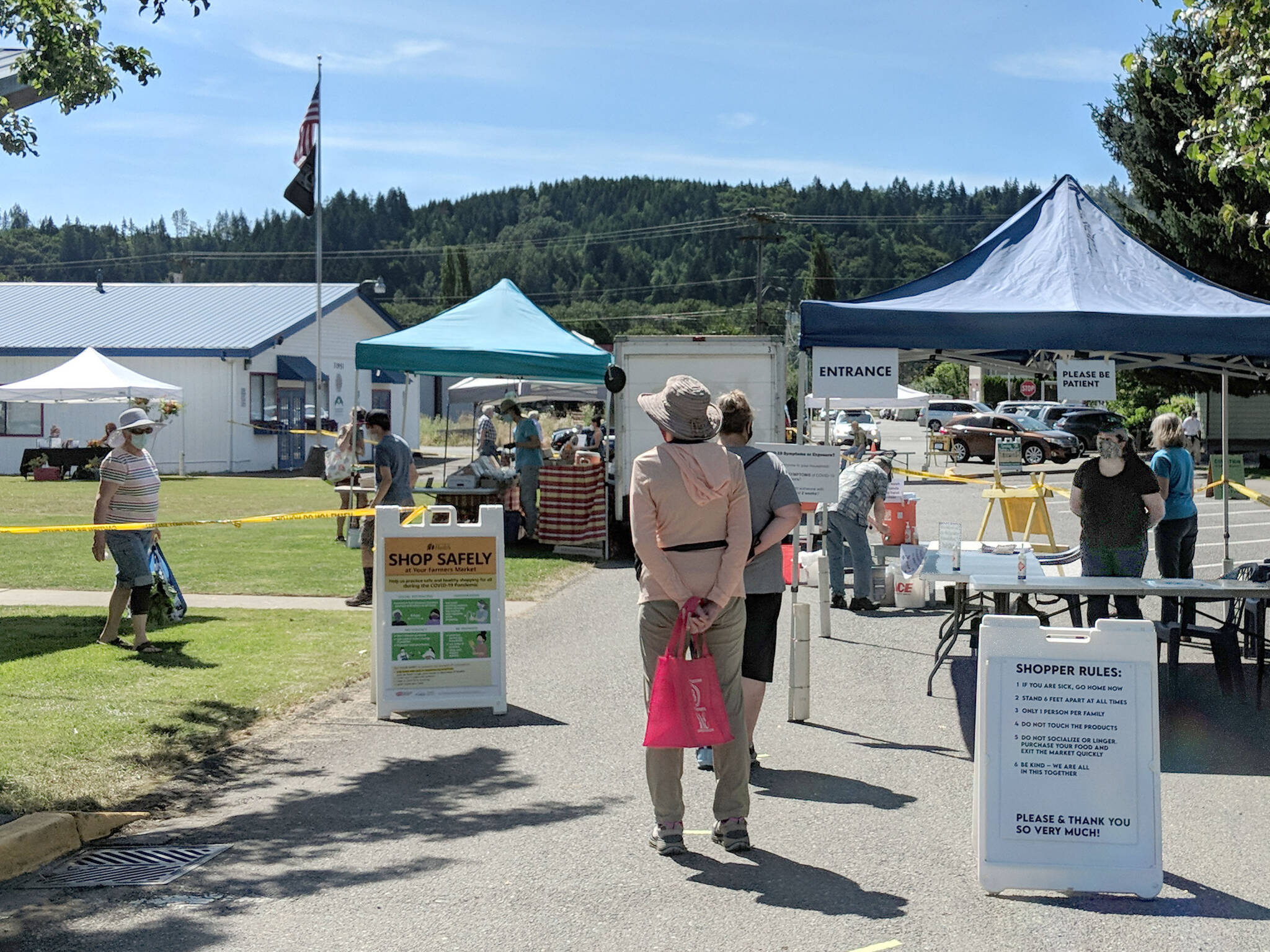 The Carnation Farmers Market in 2020. Photo courtesy of Lindsay Gilliam.