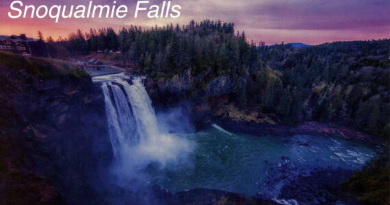 My favorite photo of “Sno Falls” was taken by my friend Don Detrick and is featured on a postcard. (Courtesy image)