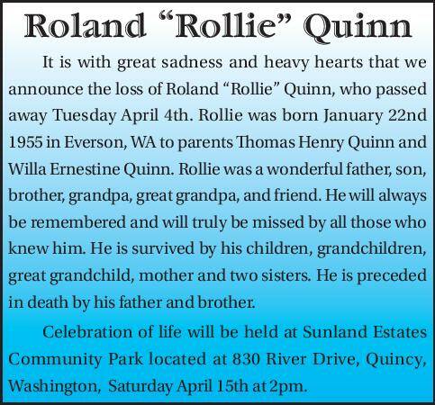 Roland "Rollie" Quinn | Obituary
