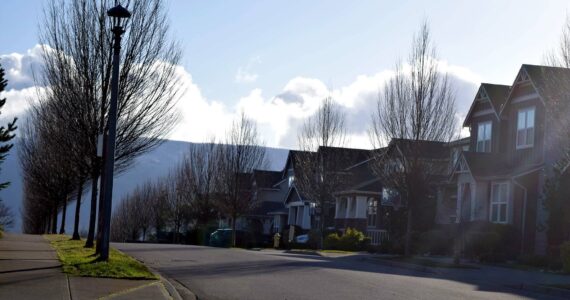 A row of houses in Snoqualmie. File photo Conor Wilson/Valley Record.