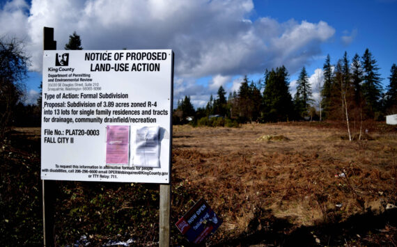 The lot of Fall City II, a 13 house subdivision being permitted along 332nd Avenue Southeast near Fall City Elementary. Photo by Conor Wilson/Valley Record