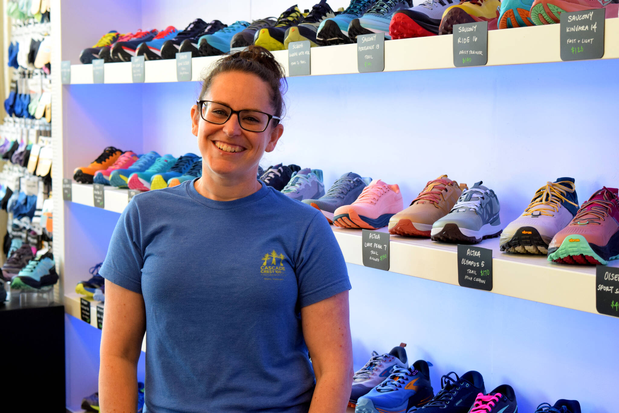 Photo by Conor Wilson/Valley Record.
Taryn Graham, owner of Snoqualmie Running.