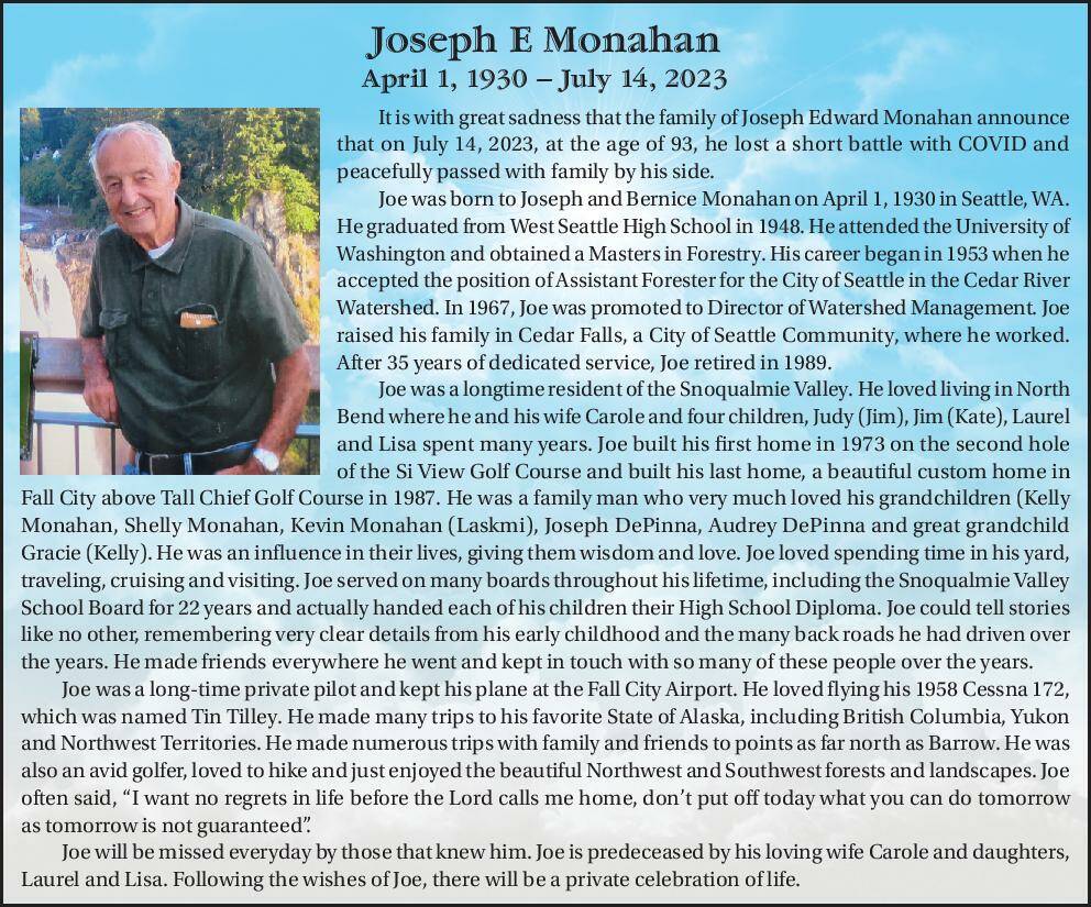 Joseph E. Monahan | Obituary