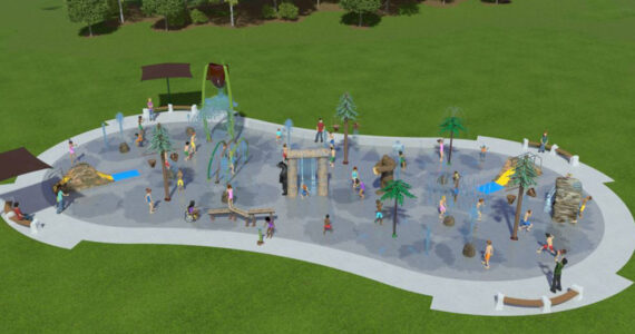 A rendering of the splashpad. Courtesy image.