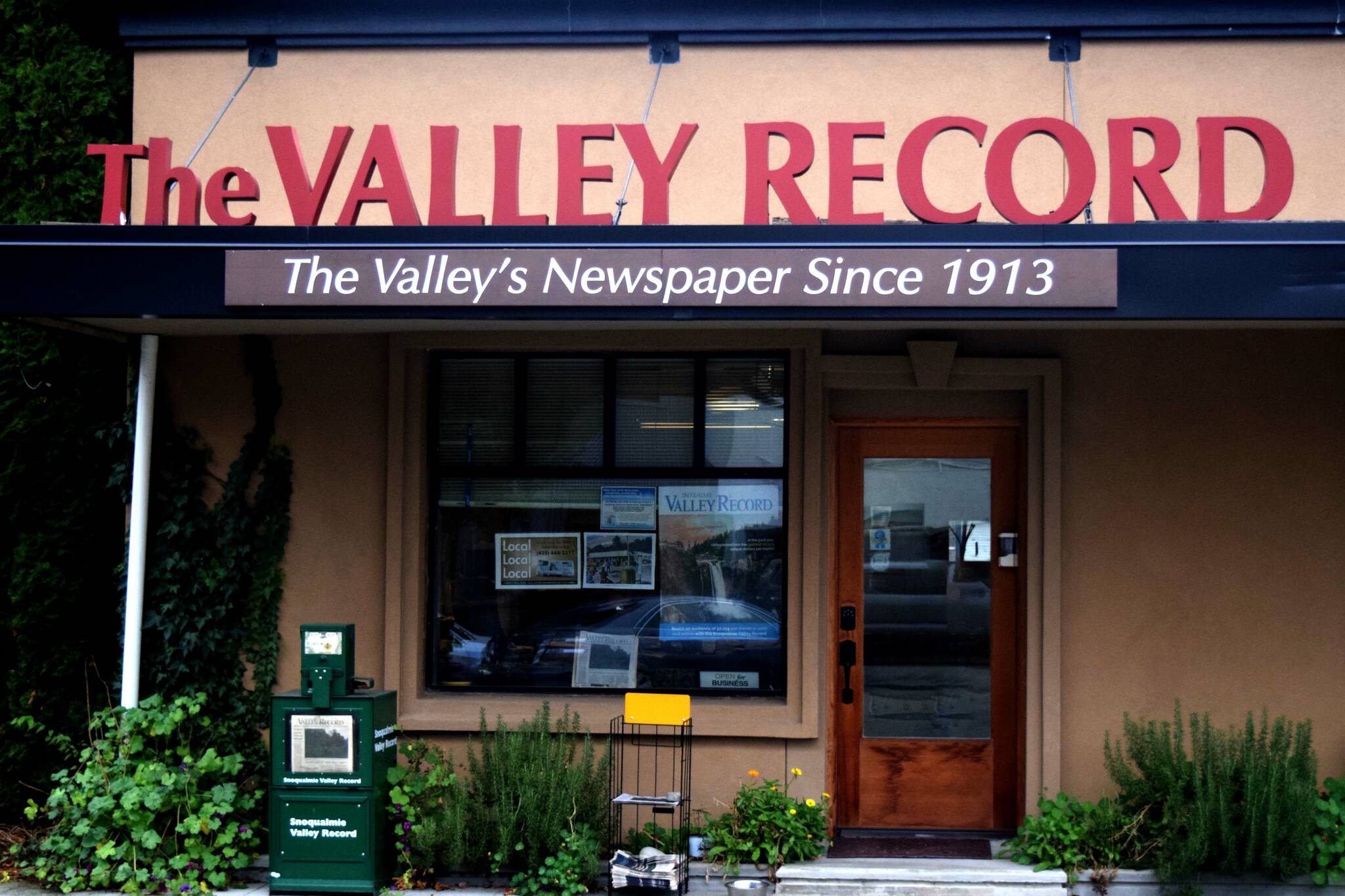 The Snoqualmie Valley Record's downtown Snoqualmie office.
