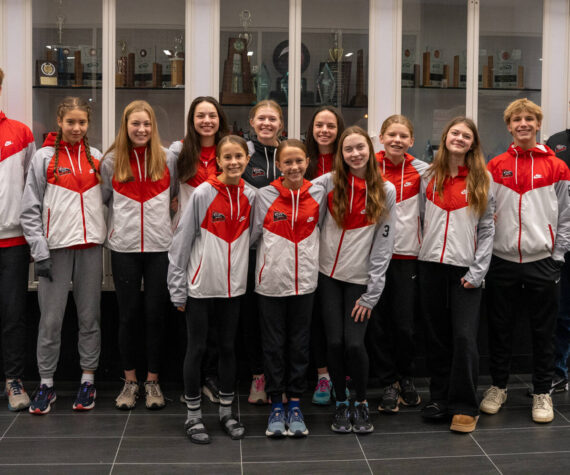 Photo courtesy of the Snoqualmie Valley School District. The Mount Si Cross country team poses for a photo before heading off to state on Friday.