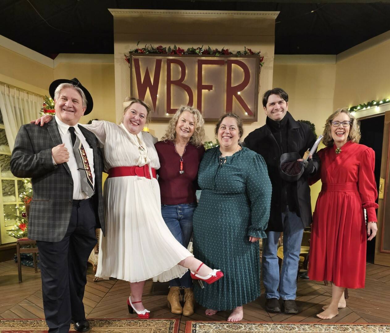 The cast of “It’a Wonderful Life” at Valley Center Stage. Courtesy photo.