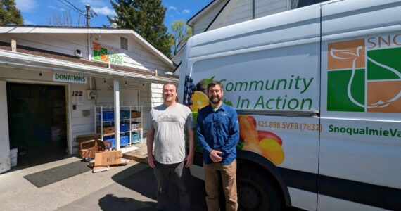The Snoqualmie Valley Food Bank, which provides food for over 250 households each week, was awarded charitable funds from the Tribe last year. (Courtesy photo)