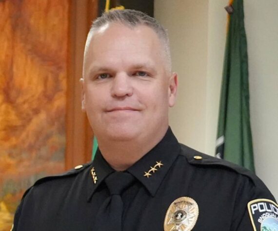 Brian Lynch was promoted to chief of the Snoqualmie Police Department on Dec. 1, 2023. Courtesy photo