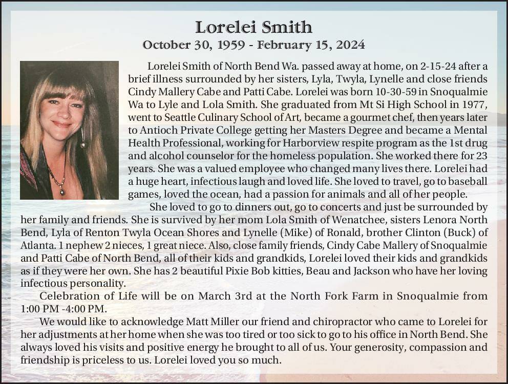 Lorelei Smith | Obituary