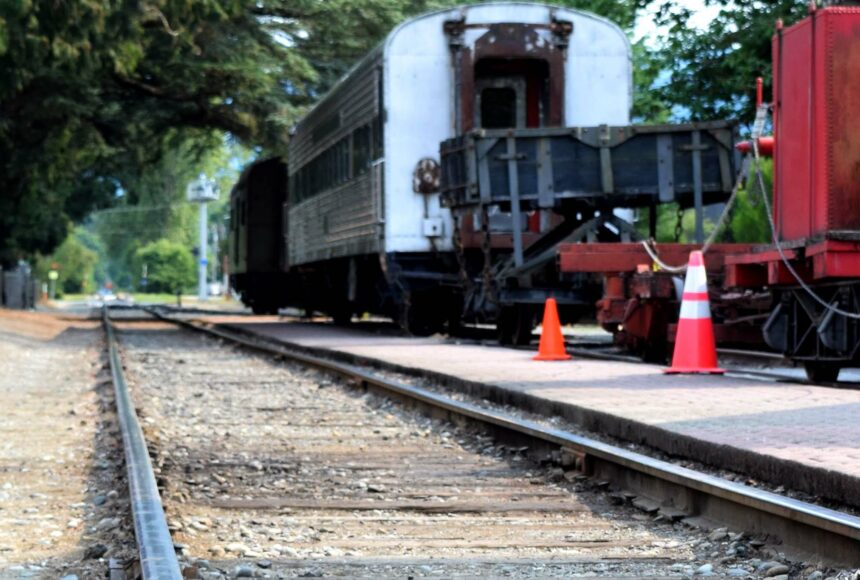 <p>Railroad tracks in downtown Snoqualmie. File photo</p>