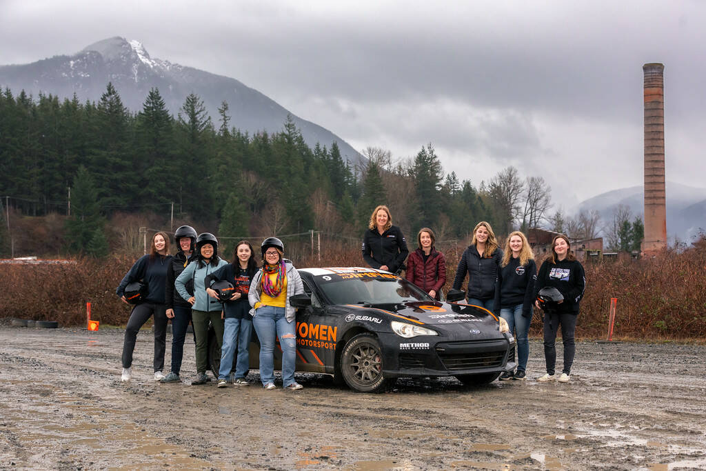 The all-women’s class is not strictly for aspiring professional drivers. Women who have signed up so far include car enthusiasts, stunt women, bus drivers and a mom looking to be more comfortable driving in ice and snow. Photos courtesy of Dirtfish