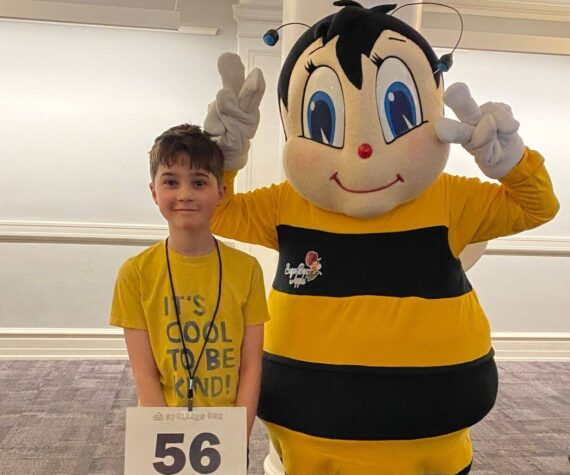Declan Mallady, a fifth-grader from Snoqualmie Elementary School, won the Regional Spelling Bee of King and Snohomish County on March 30, outspelling 73 competitors. The win qualifies Mallady for the Scripps National Spelling Bee in Washington, D.C., this May. (Photo courtesy of Snoqualmie Valley School District)