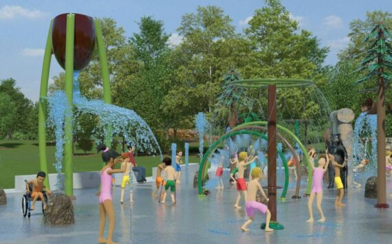 A rendering of what the splash pad will look like come July at Snoqualmie Community Park, 35016 SE Ridge St. (Photo courtesy of the City of Snoqualmie)