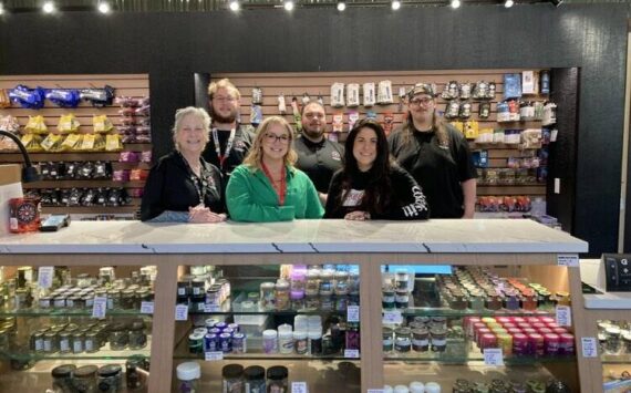 The staff at Fireweed Cannabis. (Photo by Mallory Kruml/Valley Record)