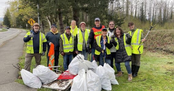 The Rotary Club of Snoqualmie keeping the local roads clean. Photo courtesy of Rotary Club of Snoqualmie