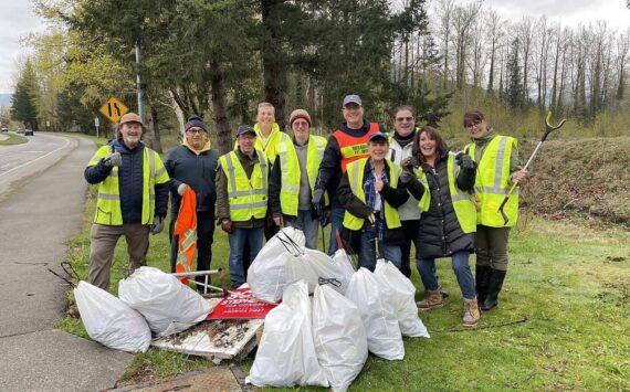 The Rotary Club of Snoqualmie keeping the local roads clean. Photo courtesy of Rotary Club of Snoqualmie