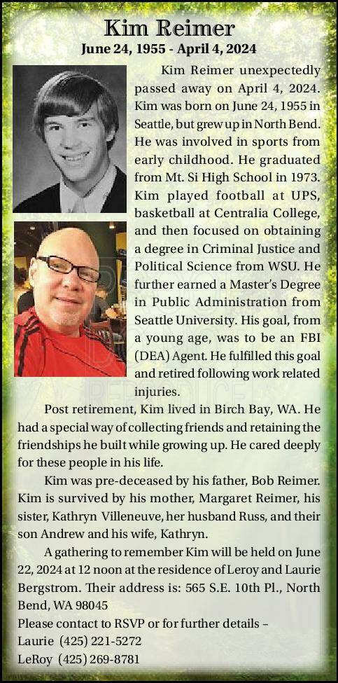 Kim Reimer | Obituary