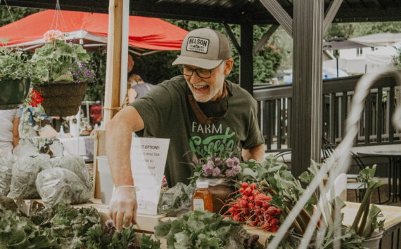 Scott Ridout, owner of Preston based Farm Amoung Us, and a vendor at a previous Aroma Coffee farmers market. (Photo courtesy of Aroma Coffee Co.)