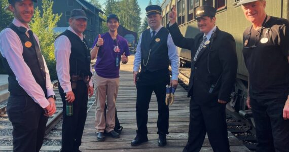 The Northwest Railway Museum’s Day Out With Thomas continues July 26-28. To learn more about Thomas the Tank Engine and activities, or to buy tickets, visit thomas.trainmuseum.org. Photo courtesy of the Northwest Railway Museum