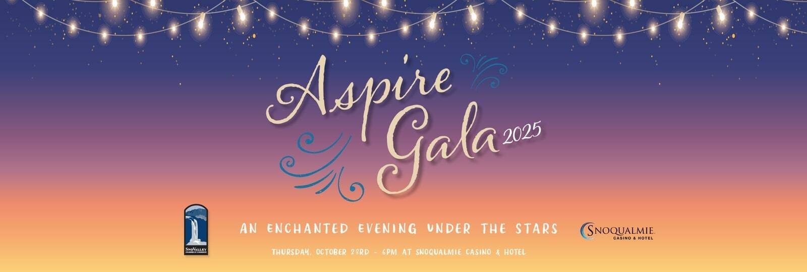 The 2025 Aspire Gala is Oct. 23. Image courtesy of SnoValley Chamber of Commerce