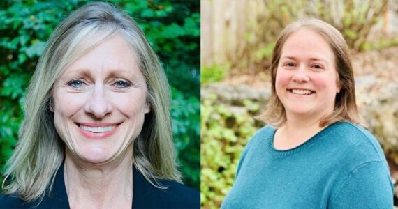 Pictured left to right: Alana McCoy and Amy McHenry, candidates for Duvall mayor.