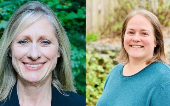 Pictured left to right: Alana McCoy and Amy McHenry, candidates for Duvall mayor.