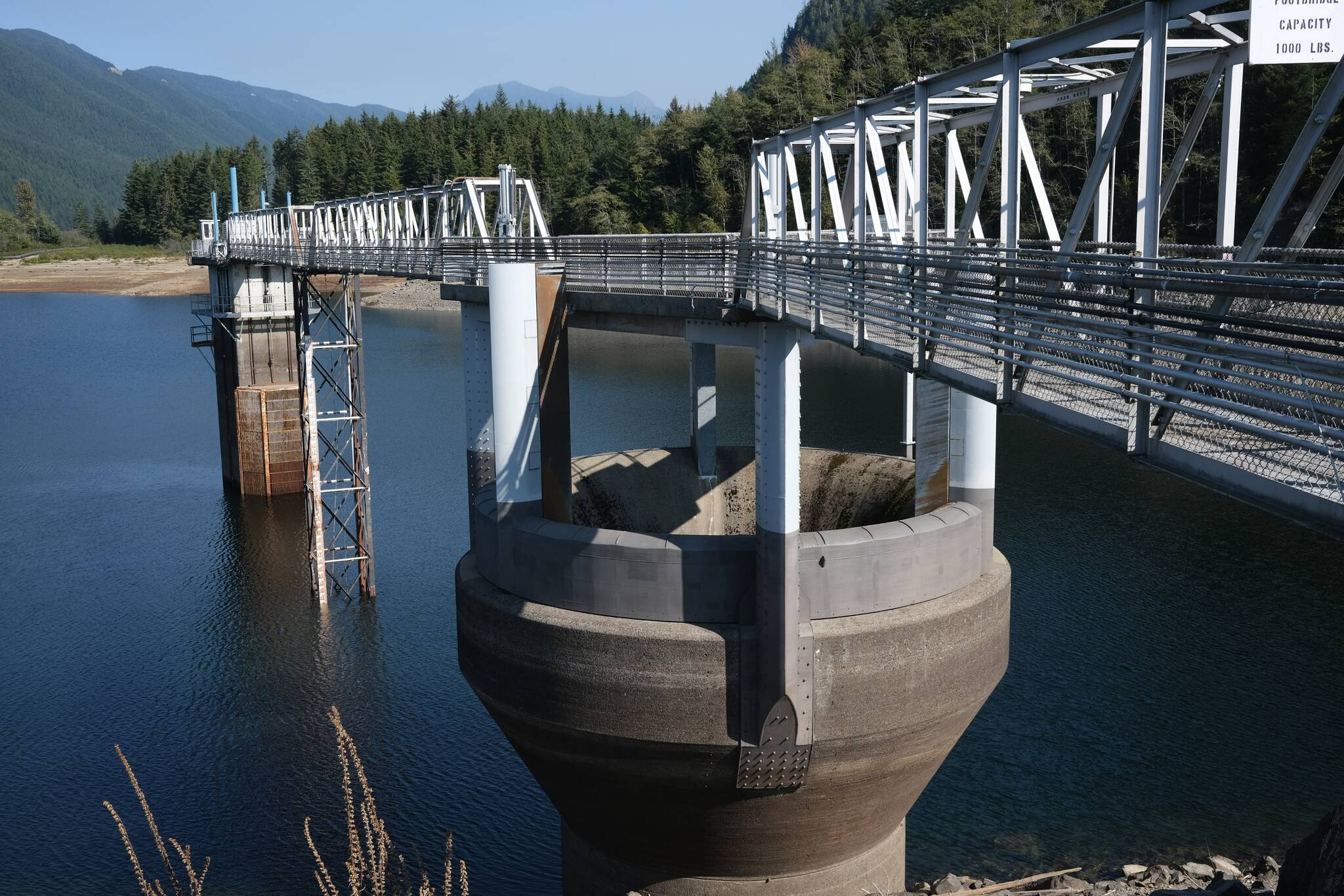 The South Fork Tolt River dams overflow structure, used to release water if the reservoir gets too high, Sept. 22, 2025. Photos by Grace Gorenflo/Valley Record